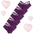 thumbnail image 1 of HUPOM Sexy Underwear For Women Women’S Underwear Briefs Medium waist Elastic Waist Solid Thong Purple 5XL, 1 of 5