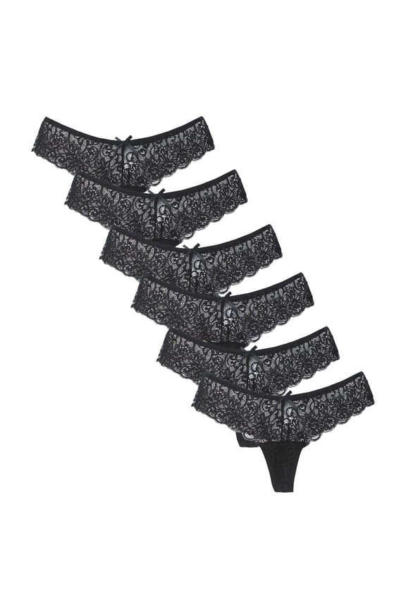 Sheer Panties Panties In Clothing Thong Casual Tie Drop Waist Black L