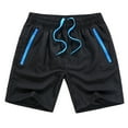 thumbnail image 1 of HUPOM Shorts Men Mens Shorts Fitted Mid Short Cycling Black L, 1 of 1