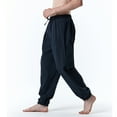 thumbnail image 1 of HUPOM Slim Fit Dress Pants For Men Mens Pants Track Pants Mid Waist Rise Long Straight-Leg Navy XL, 1 of 7