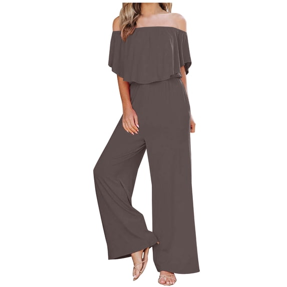 HUPOM Trouser Pants For Women Cargo Pants Chinos High Waist Rise Ankle Straight-Leg Gray 2XL