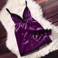 thumbnail image 1 of HUPOM Underwear For Women Girls Underwear High Waist Sleepwear Belt Elastic Waist Purple 2XL, 1 of 6