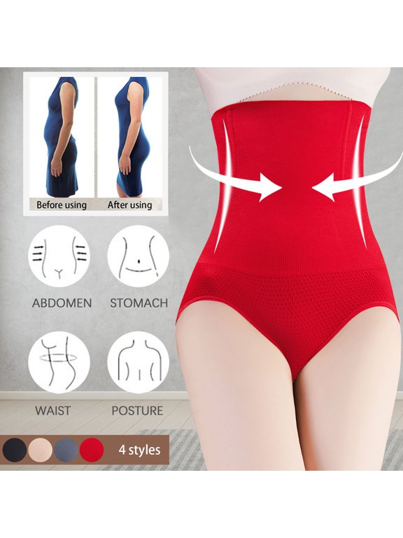Underwear For Women Underwear For Women In Clothing High Waist Casual Tie Seamless Waistband Red 4XL