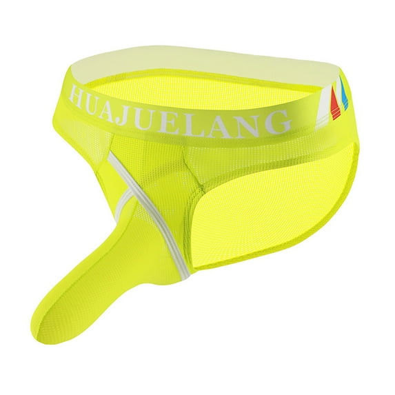 HUPOM Underwear Women Ladies Underwear Medium waist Comfort Waist Solid Boxer Briefs Yellow XL