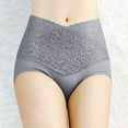 thumbnail image 1 of HUPOM Women Boxers Underwear Girls Panties High Waist Activewear Tie Seamless Waistband Gray M, 1 of 5