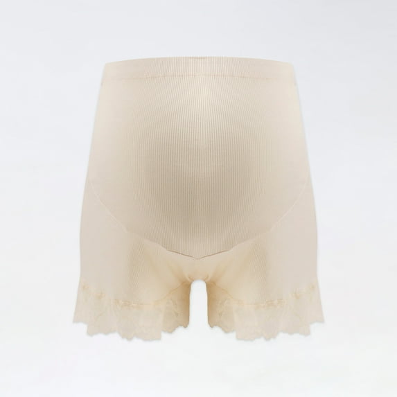 HUPOM Women Cotton Underwear Panties For Girls High Waist Activewear None Maternity Waist Beige 2XL