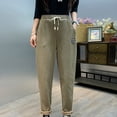 thumbnail image 1 of HUPOM Women'S Athletic Pants Women Capri Pants Trousers High Waist Rise Long Straight-Leg 4XL, 1 of 4