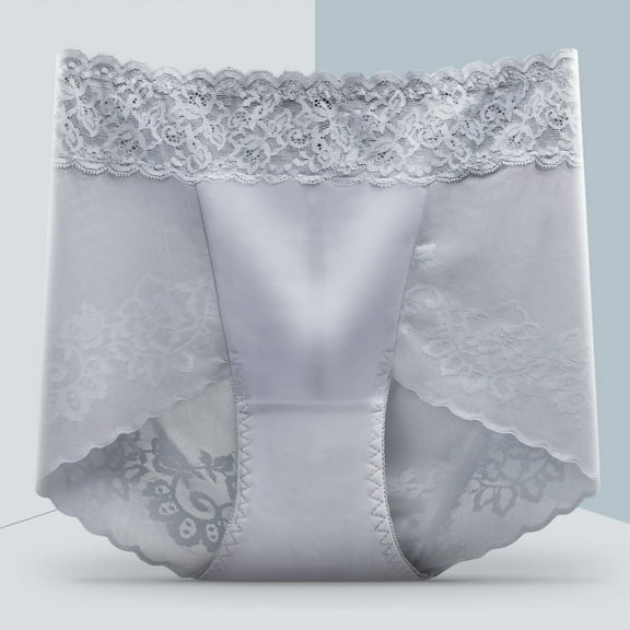 HUPOM Women'S Panties Panties For Girls High Waist Casual Belt Elastic Waist Gray XL