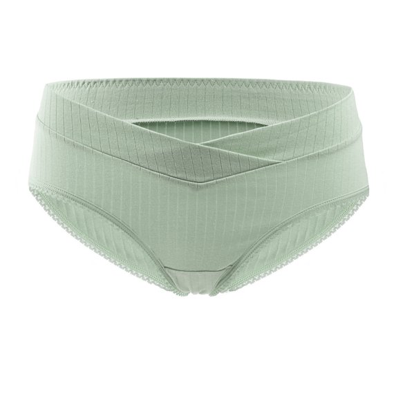 HUPOM Women'S Panties Underwear For Women In Clothing Period Activewear Sash Tie Drop Waist Green 2XL