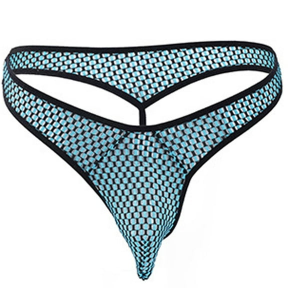 HUPOM Women'S Underwear Funny Underwear For Women Low waist Drop Waist Printed Thong Blue One Size