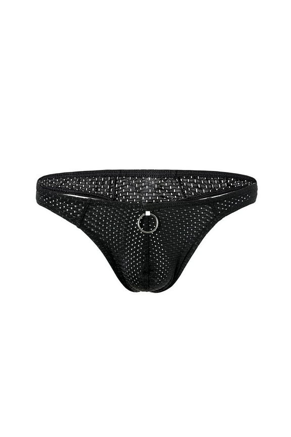 Women'S Underwear Funny Underwear For Women Medium waist Comfort Waist Solid Thong Black 2XL