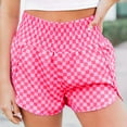 thumbnail image 1 of HUPOM Women Shorts For Summer Shorts For Women Dressy Summer Shorts High Short Playing Hot Pink S, 1 of 8