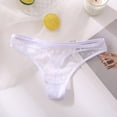 thumbnail image 1 of HUPOM Womens Cotton Underwear Panties For Girls Thong Leisure Tie Seamless Waistband White L, 1 of 3