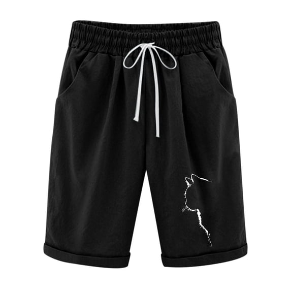 HUPOM Womens Lounge Shorts Booty Shorts For Women Padded Sliding Shorts High Waist Rise Short Birthday Black 4XL