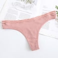 thumbnail image 1 of HUPOM Womens Panties Girls Panties Thong Activewear None Elastic Waist Pink M, 1 of 5