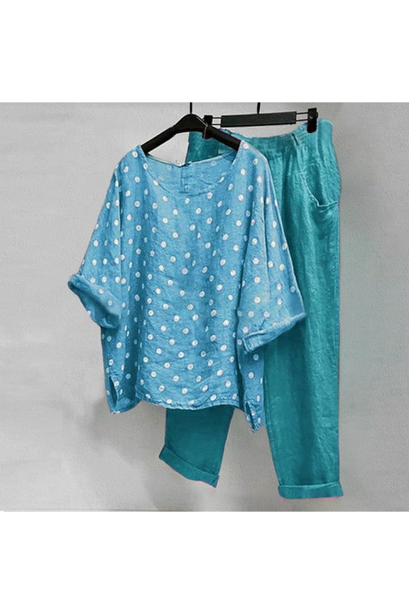 Womens Scrub Pants Joggers Training Pants Trousers High Waist Rise Full Straight-Leg Blue 5XL