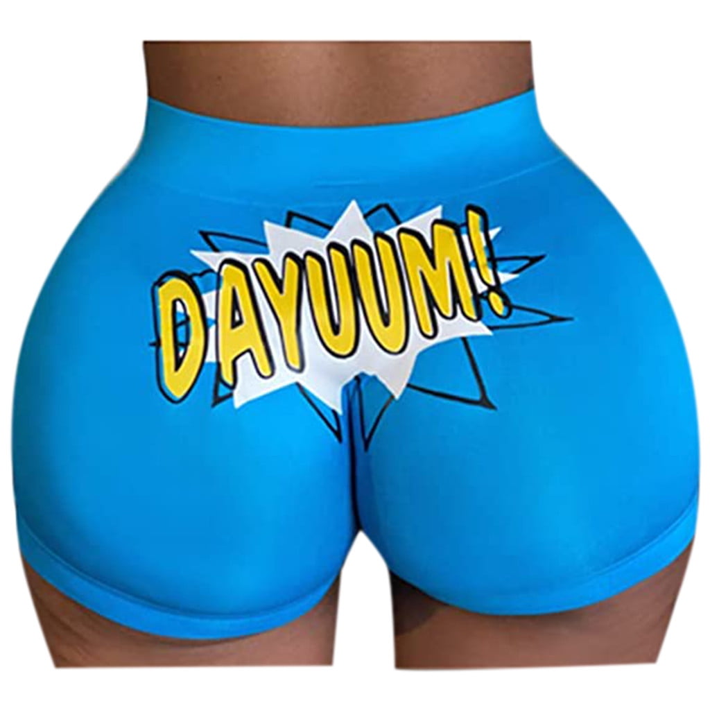 HUPOM Womens Shorts Casual Woman Shorts Padded Sliding Shorts High