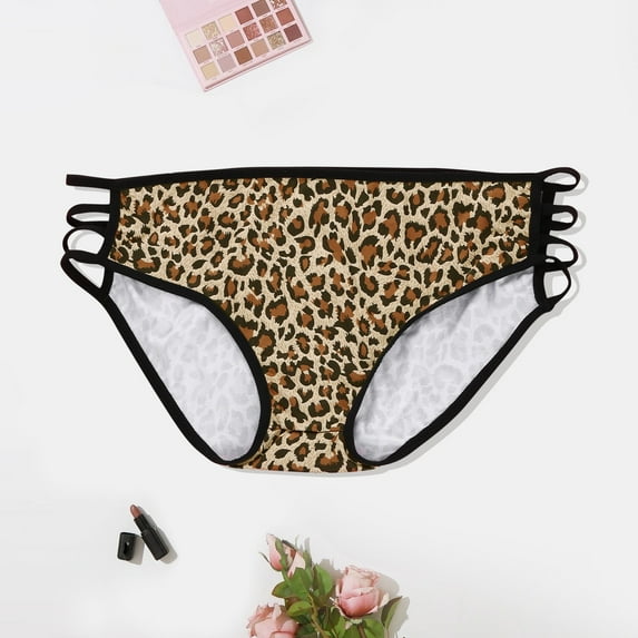 HUPOM Womens Thongs Underwear Underwear For Women In Clothing High Waist Leisure Belt Drop Waist Brown L