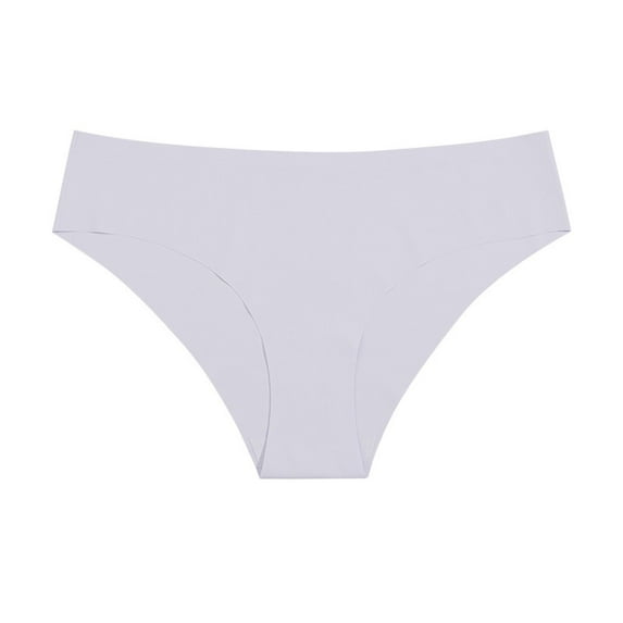 HUPOM Womens Underwear Cotton Cotton Boxers For Women Low waist Elastic Waist Solid Thong Purple M