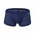 thumbnail image 1 of HUPOM Womens Underwear Cotton Cotton Boxers For Women Medium waist Comfort Waist Solid Boxer Briefs Blue L, 1 of 3