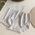thumbnail image 1 of HUPOM Womens Underwear Cotton Cotton Boxers For Women Medium waist Elastic Waist Solid Thong Gray L, 1 of 3