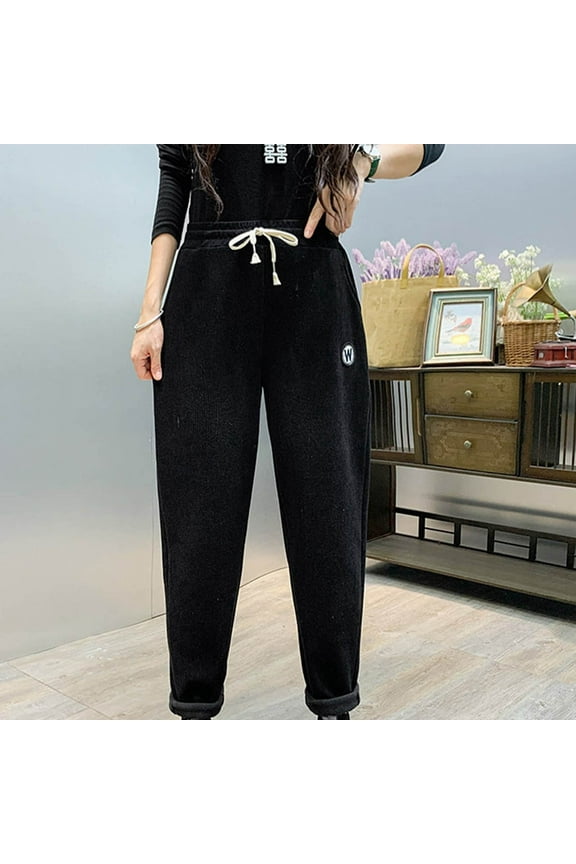 Womens Wide Leg Pants Casual Pants For Women Trousers High Waist Rise Long Straight-Leg 5XL