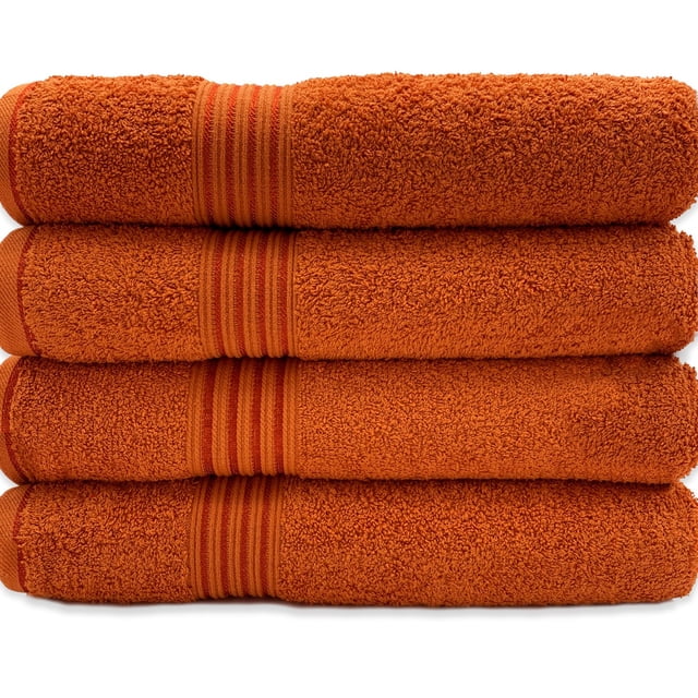 HURBANE HOME Finest Lasting 4 Piece Super Soft, Highly Absorbent Cotton ...