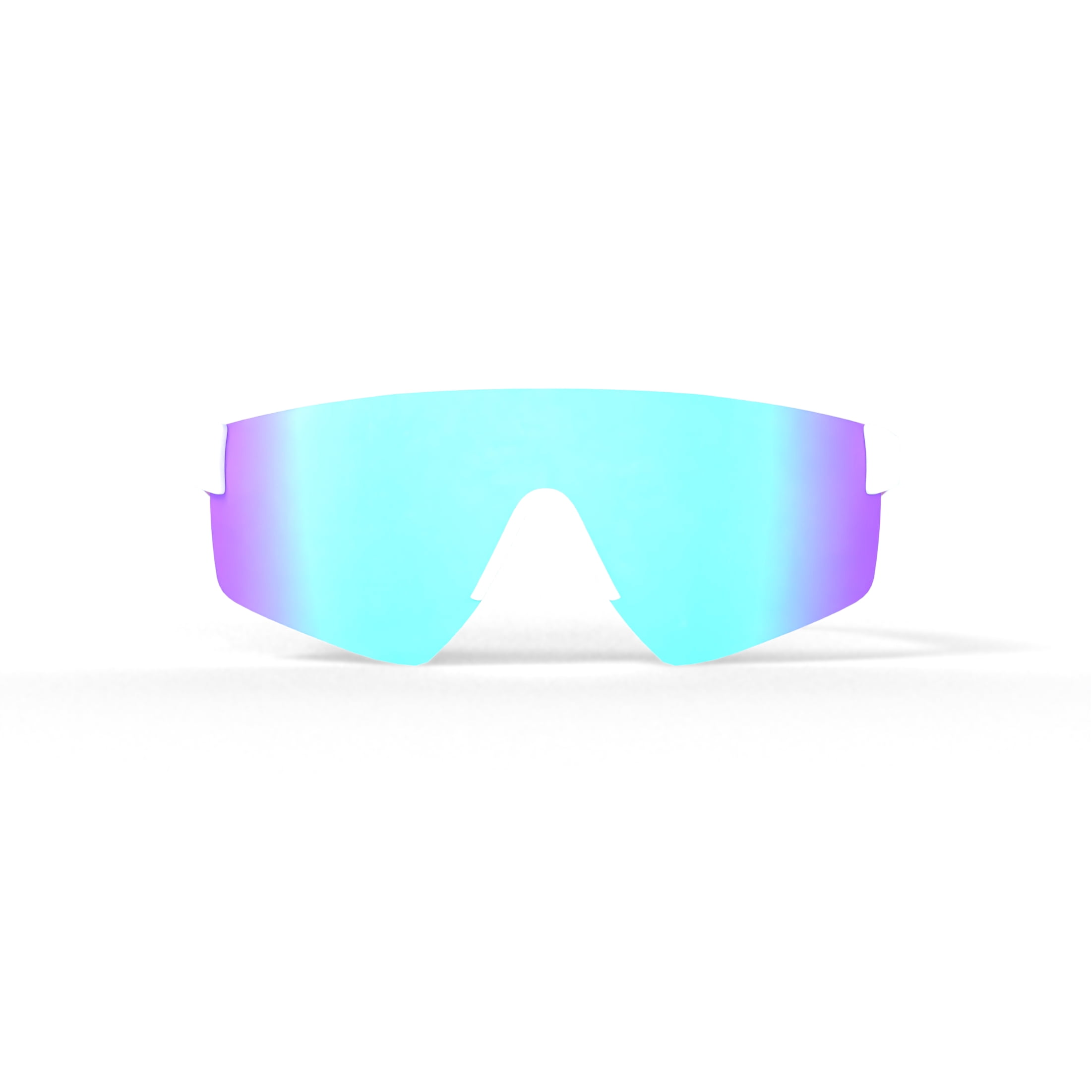 Hurley Big Sur - HSL3002PS_105, shield sunglass, shiny white frame & lilac mirror polarized lens + ar coating