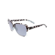 HURLEY MONACO - HSL1007PF_415, FLOATING FRAME BUTTERFLY SUNGLASS, CRYSTAL BLUE FRAME & SMOKE W/ LIGHT SILVER FLASH POLARIZED LENS + AR COATING + SUPERHYDROPHOBIC COATING