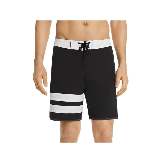 HURLEY Mens Black Color Block Shorts 32 Waist