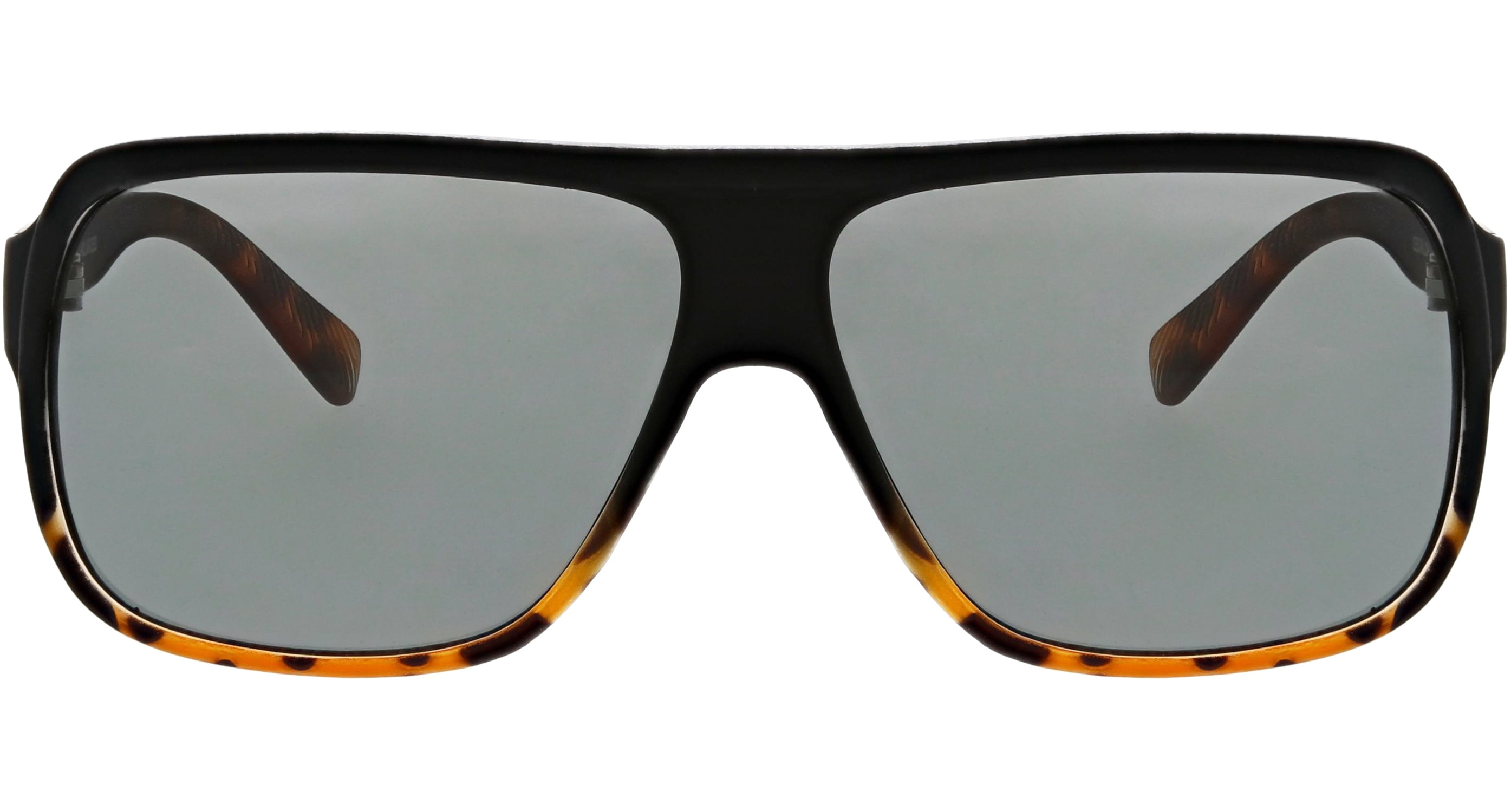 Hurley Palm Square Sunglasses with Black Tort Frame and Smoke Solid Polarized Lens HSM3010PS 215