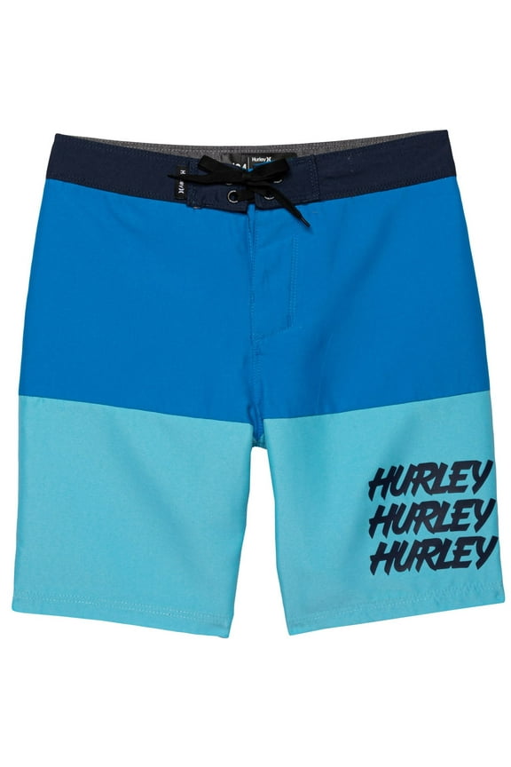 SWIMSUIT BOYS - COLOR BLOCK BLUE SZ 18 - BOARD SHORTS SWIM