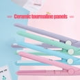thumbnail image 1 of HURRISE 2 in 1 Mini Hair Straightener Ceramic Tourmaline Plate Beauty Flat Iron Heating Curler,Hair Straightener, Flat Iron Curler, 1 of 5