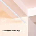 HURRISE Adjustable Spring Loaded Tension Rod Shower Extendable Curtain