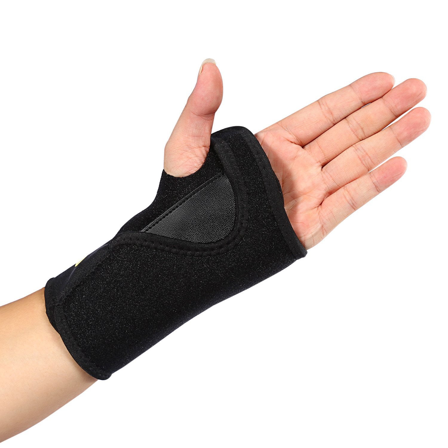 HURRISE Breathable Left Hand Wrist Brace, Adjustable, Black