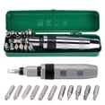 thumbnail image 1 of HURRISE Precision Chrome Steel 135 x 3 cm Anti-Corrosion Reversible Screwdriver Set, 14 Pack, 1 of 9