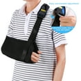 thumbnail image 1 of HURRISE Universal Arm Sling Adjustable Soft Padded Shoulder Strap for Adults Unisex Black, 1 of 10