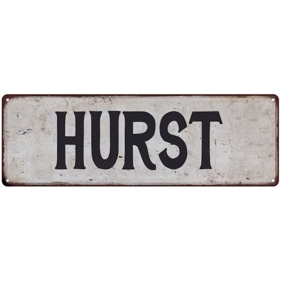 HURST Vintage Look Gift Rustic Chic Metal Sign 6x18 206180036300