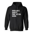 thumbnail image 1 of HUSBAND.DADDY.PROTECTOR.HERO. Adult Hooded Sweatshirt, 1 of 3