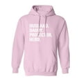 thumbnail image 1 of HUSBAND.DADDY.PROTECTOR.HERO. Adult Hooded Sweatshirt, 1 of 3