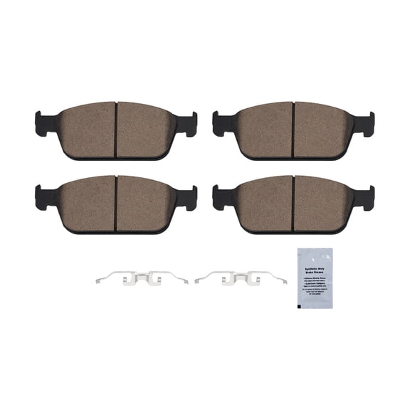 HUSCH Front Ceramic Brake Pads D1645 Fit For Ford Escape 2013-2019, Focus 2013-2018, Transit Connect 2014-2019, Lincoln MKC 2015-2019