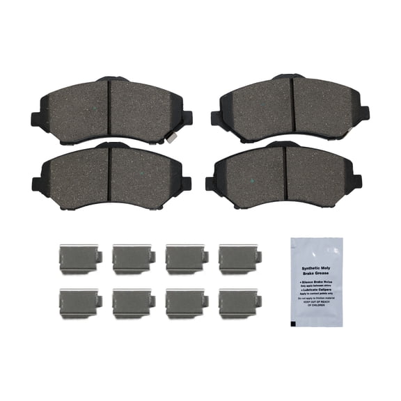 HUSCH Front Ceramic Brake Pads Kit D1273 Fit For Jeep Wrangler JK 2018, For Ram C/V 2012-2015, For Volkswagen Routan 2009-2014