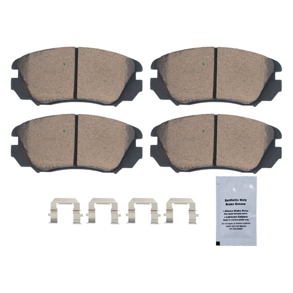 HUSCH Front Ceramic Brake Pads Kit D1421 Fit For Cadillac ELR 2014-2016, For Chevrolet Equinox 2010-2017
