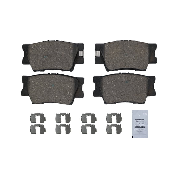 HUSCH Rear Ceramic Brake Pads Kit D1212 Fit For Toyota Avalon 2008-2018, For Camry 2007-2017, For Camry 2018-2019 L, LE, SE, For Rav4 2006-2018, For Matrix 2009-2013, For Lexus ES300h 2013 - 2018.