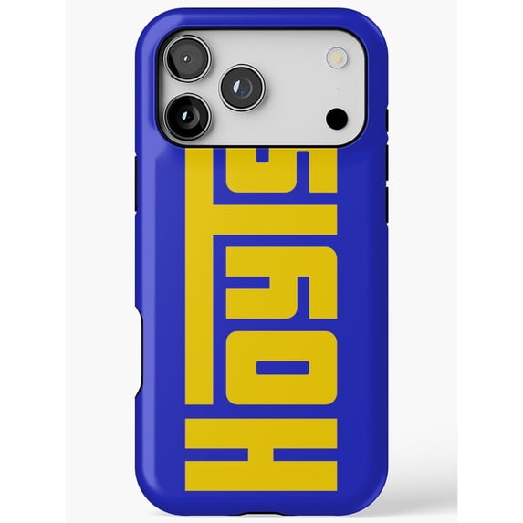 HUSTLE Block Letter Blue and Yellow Tough Phone Case, Polycarbonate ...