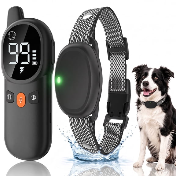 HUTACT Dog Shock Collar Training Collar for Dogs, Beep & 99 Levels 3 Adjustable Modes Vibration Shock Trainging Set for Large Medium Small Dogs