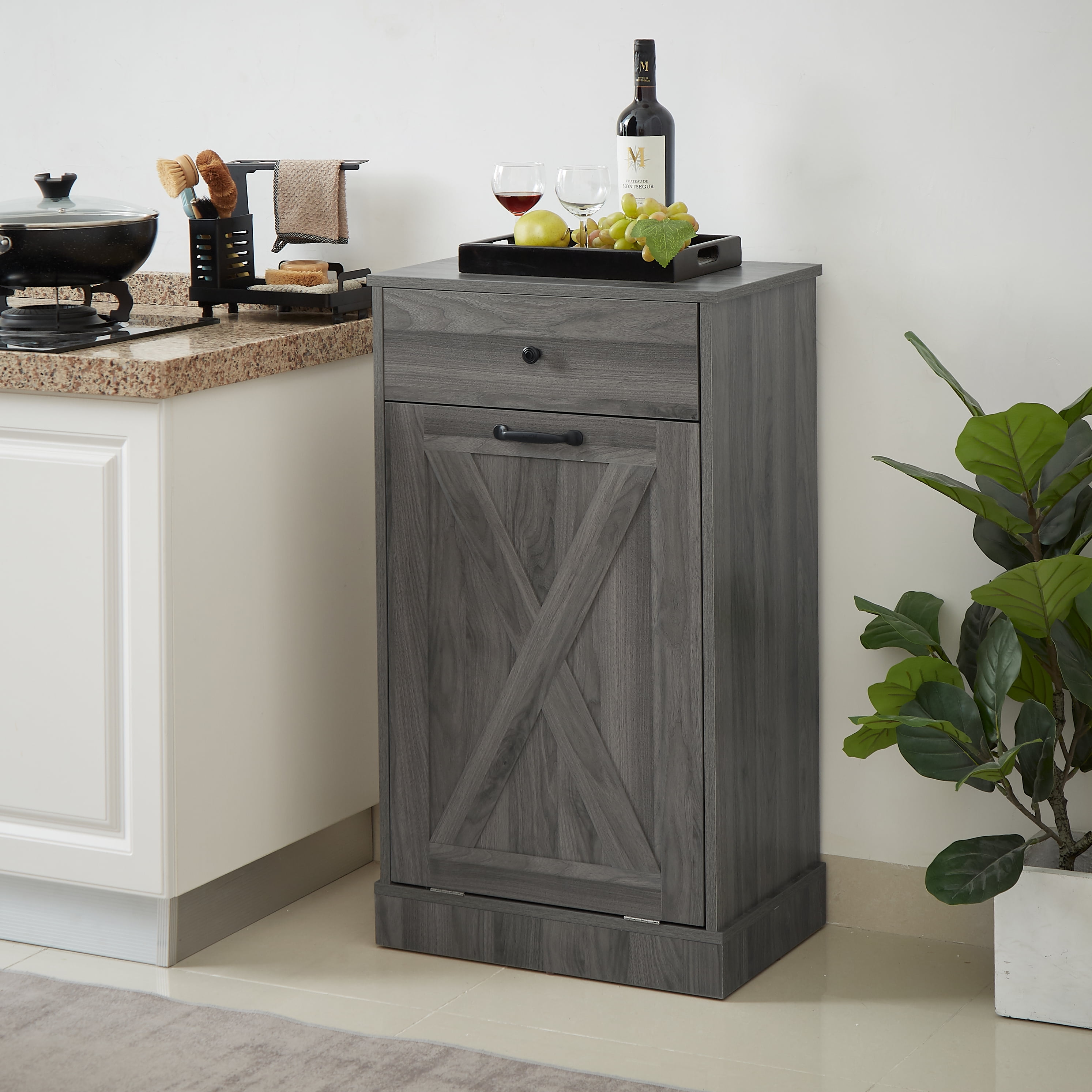 Tilt out trash bins deals