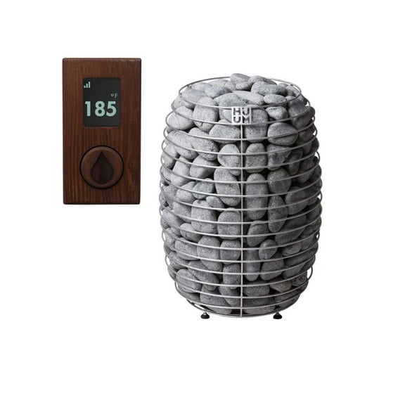 HUUM Hive 18kW Series Sauna Heater with UKU Wifi Wood Control Bundles (Sauna Stones Included)