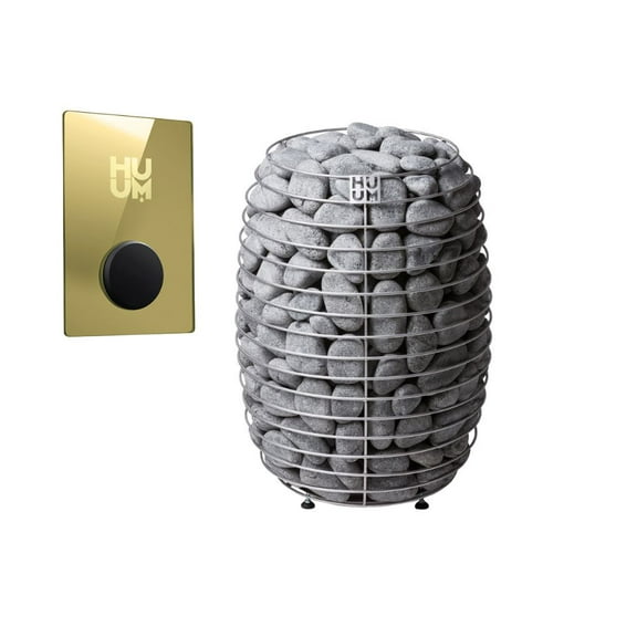 HUUM Hive 18kW Series Sauna Heater with UKU Wifi Gold Control Bundles (Sauna Stones Included)