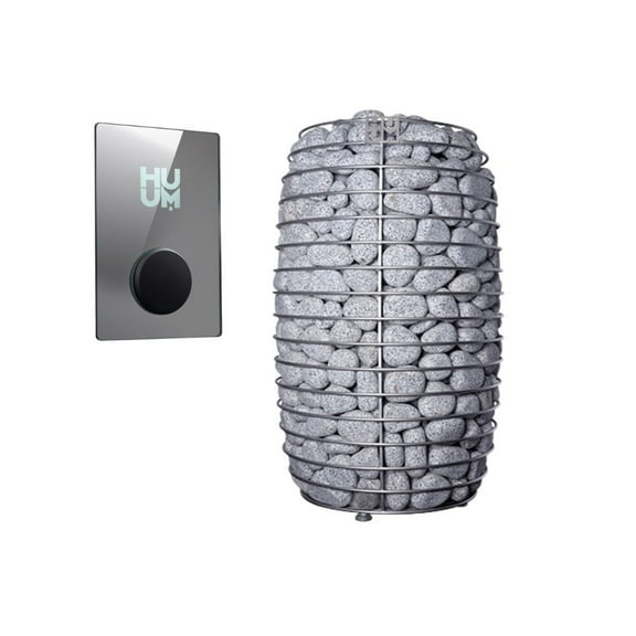 HUUM Hive Mini 11kW Series Sauna Heater with UKU Wifi Glass Control Bundles (Sauna Stones Included)